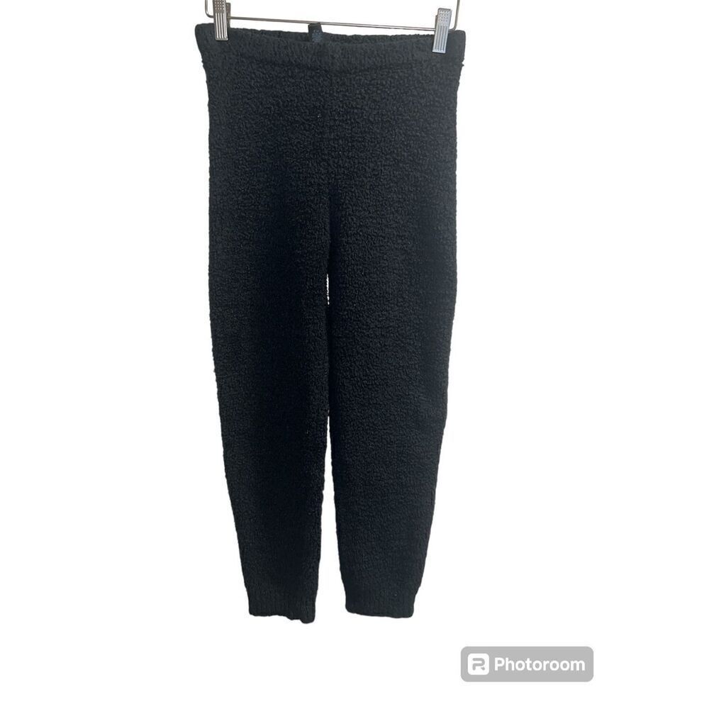 ✨Skims Kid Teddy Jogger Sz 8/10 Black Pants✨